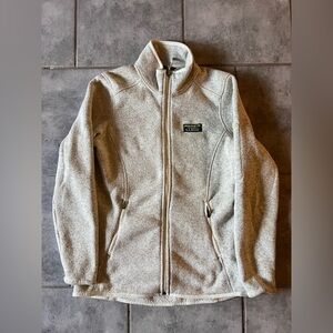 L.L. Bean Light Gray Fleece Jacket